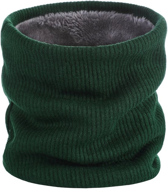 Necchiatura per il collo, sciarpa di calore per il collo invernale, impermeabile, mantello elastico per sci con imbottitura soffice e morbida, 21*24cm, Verde