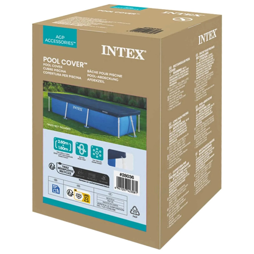 INTEX Copertura per piscina 260 x 160 cm Rettangolare PVC 42035622