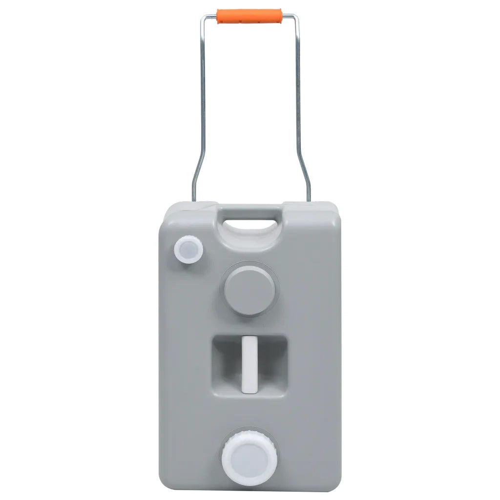 Serbatoio d'Acqua con Ruote per Campeggio 25 L Grigio CFW5540217