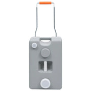 Serbatoio d'Acqua con Ruote per Campeggio 25 L Grigio CFW5540217