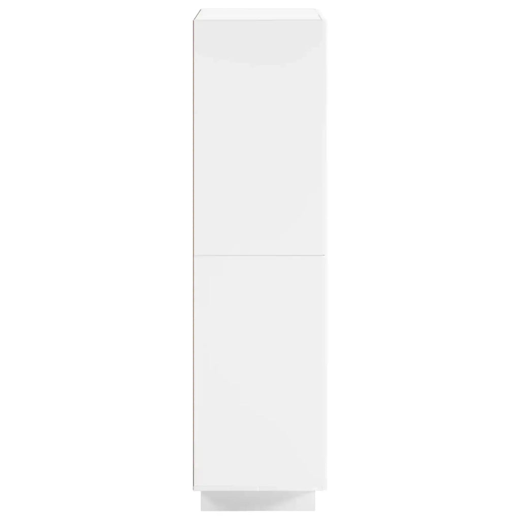 Credenza Bianco Lucido 79 x 41 x 151 cm Legno ingegnerizzato 3433113