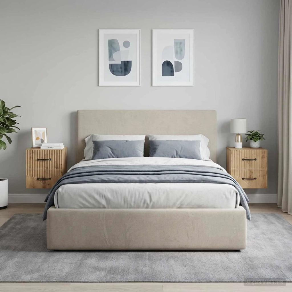 Mobiletto da notte a muro con cassetto 2 pcs Rovere Artigianale 898994