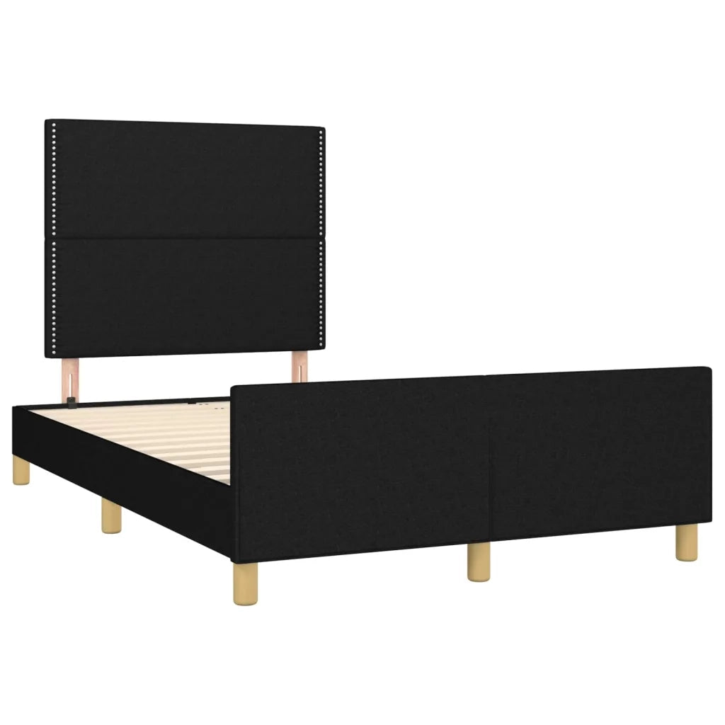 Giroletto senza Materasso Nero 120x200 cm Tessuto 3124962