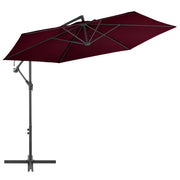 Ombrellone a braccio con palo in alluminio bordeaux da 300 cm 02_0008494