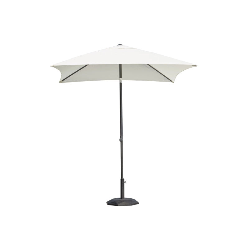 Ombrellone 2 X 2 Fusto Alluminio Antracite Poliestere Ecru' Moia
