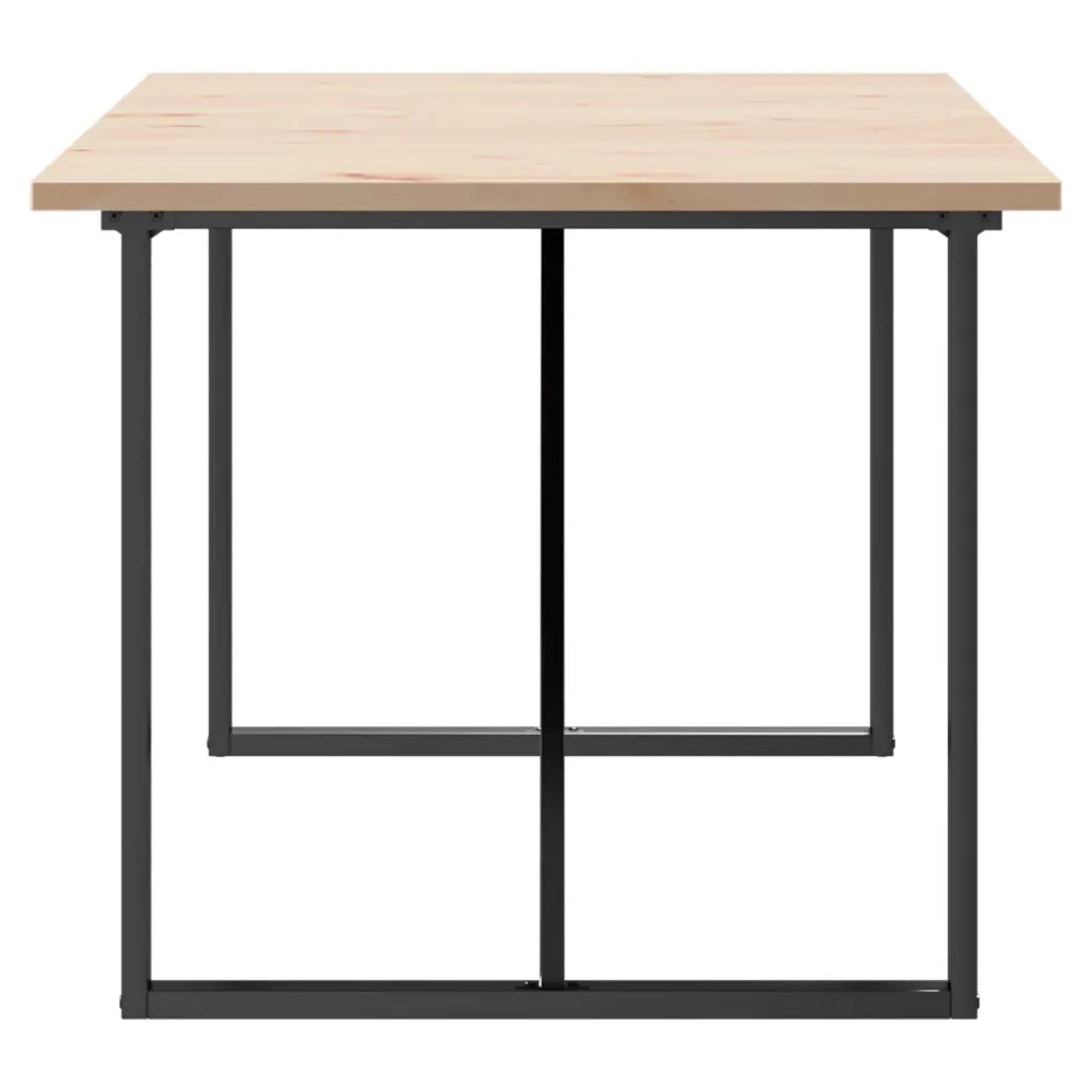 Tavolo da Pranzo Telaio a O 180x90x75,5 cm Legno Pino e Acciaio 3282744