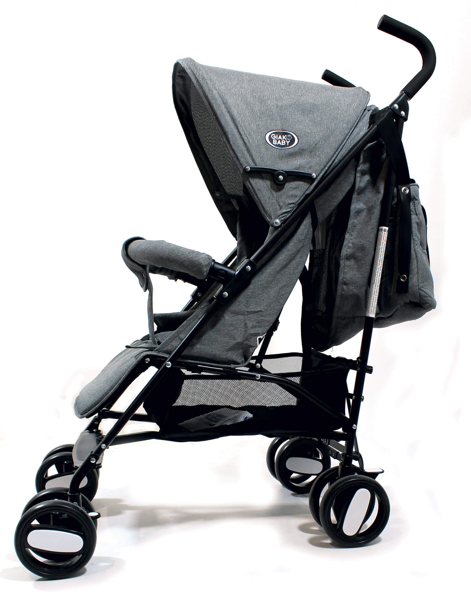 Passeggino Leggero per Bambini Pieghevole con Borsa Nemo Grigio