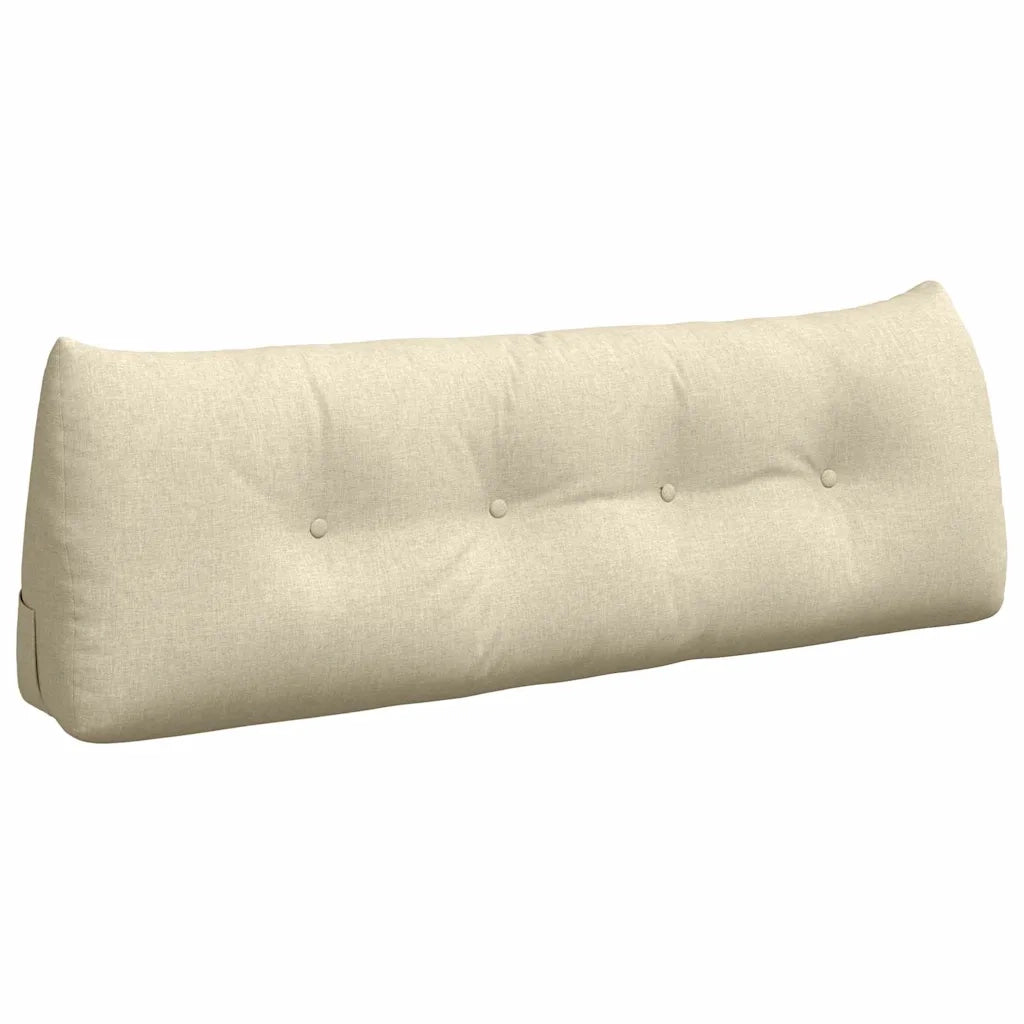 Cuscino per Schiena Crema 140 x 24 x 50 cm Tessuto 42014506