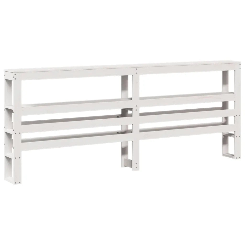 vidaXL Letto Anziani con Testiera Bianco 200x200cm Legno Massello Pino