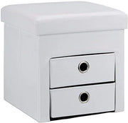 Cassa con coperchio, poltrona pieghevole per testata, imbottita, spaziale, 38 x 38 x 38 cm
