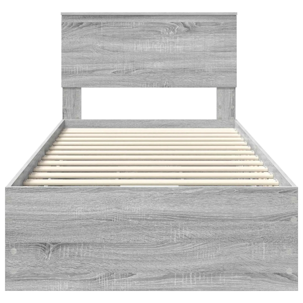 Struttura del letto Grigio Sonoma Legno Ingegnerizzato 3410747