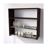 Calandrelli Pensile Scolapiatti H 90 L 80 P 33 cm Wenge
