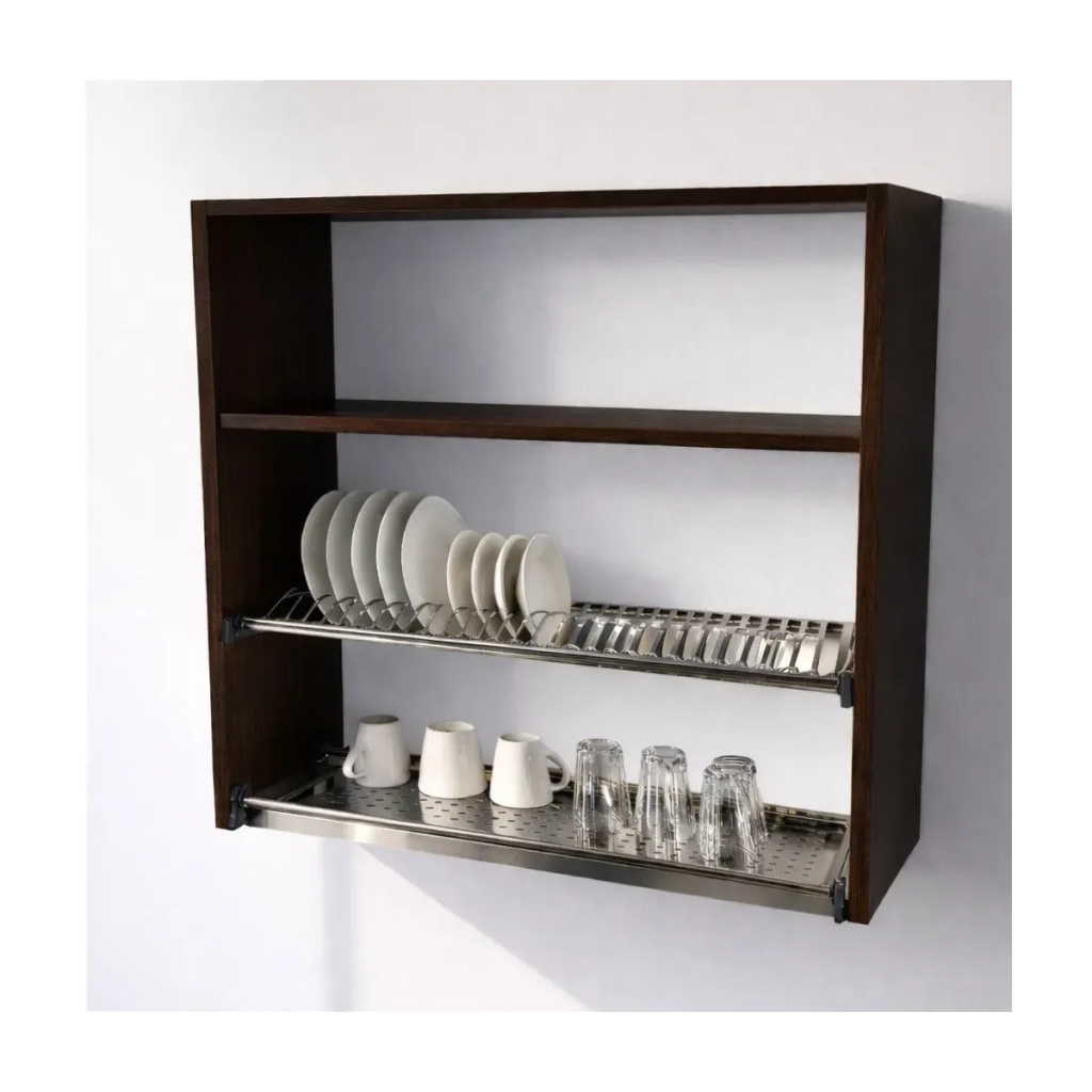 Calandrelli Pensile Scolapiatti H 90 L 80 P 33 cm Wenge