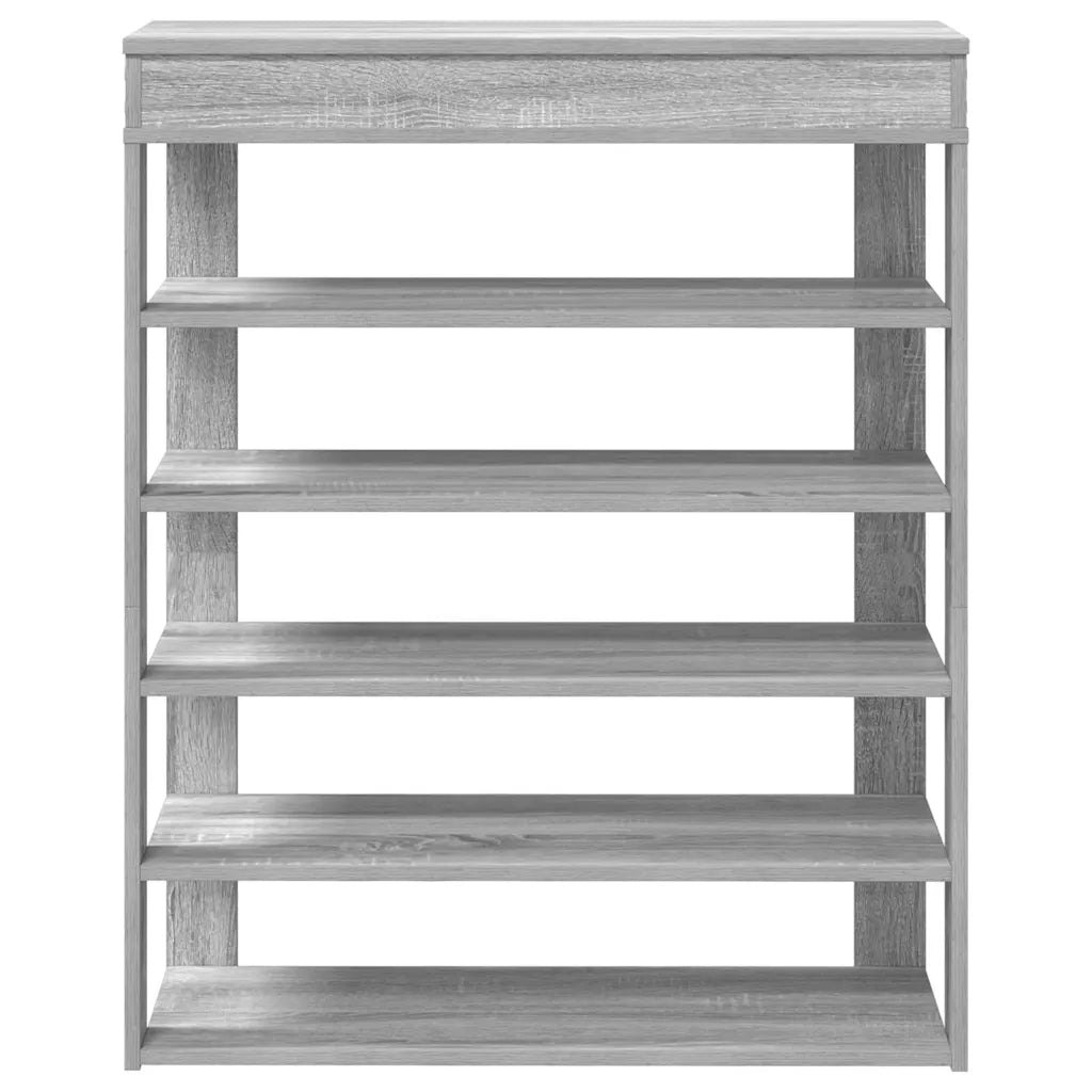 Scarpiera Grigio Sonoma 80x30x98 cm in Legno Multistrato
