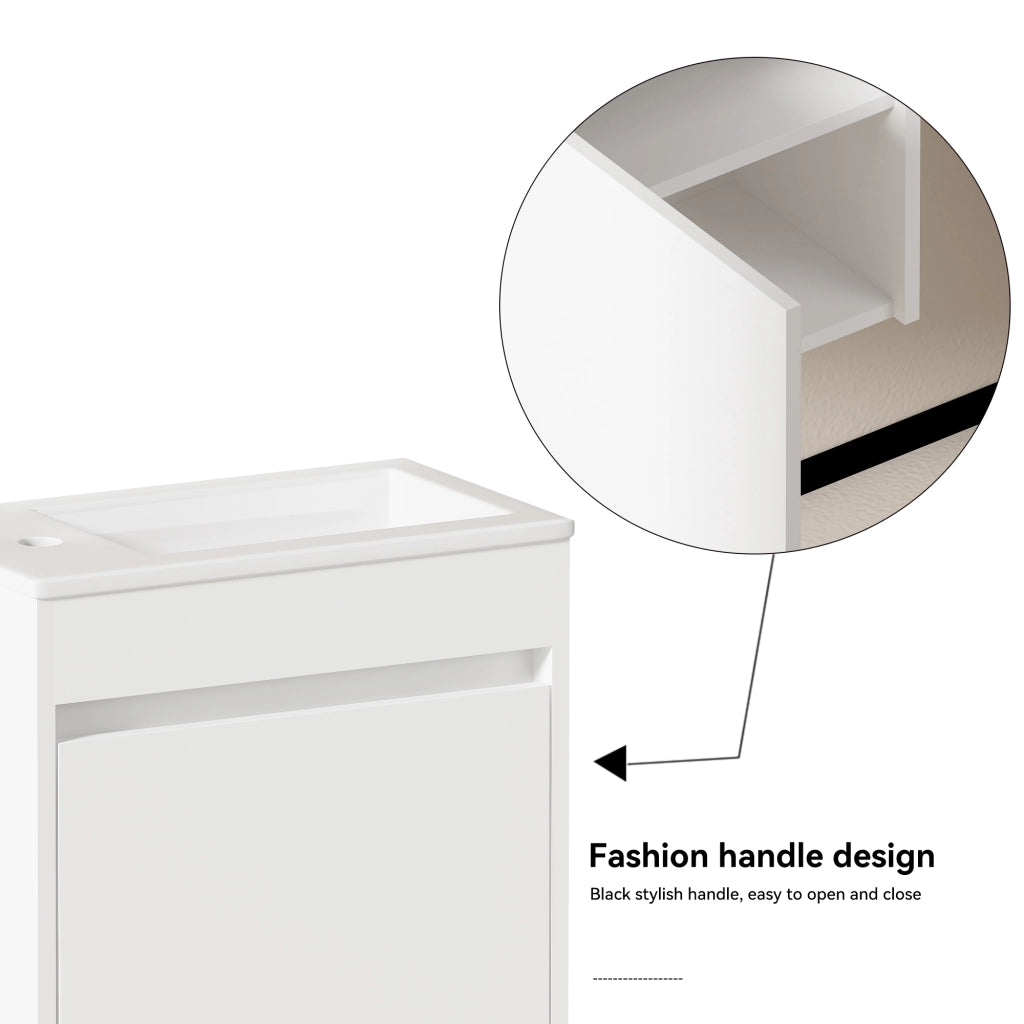 Armadietto Bagno 46 cm ¨C MINIMAL ¨C Bianco, 1 Anta, Salvaspazio