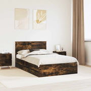 Struttura del letto con cassetto Rovere fumé 120 x 190 cm 3408002