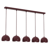 Lampada sospesa Sool 5xE27 bordo metallo Luminex