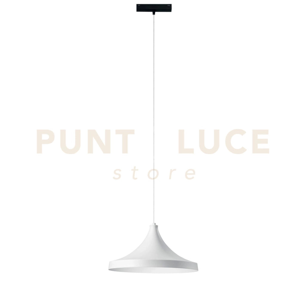 SOSPENSIONE DAVINCI CYMBAL BIANCO LED 48V 18W 1855LM 4000K 19X16,1X38CM