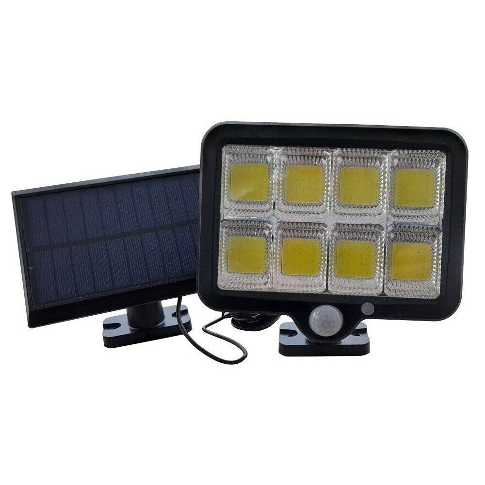 Trade Shop - Faro Solare Led Con Pannello Faretto Sensore Di Movimento 160 Led Cob Gl-160c -