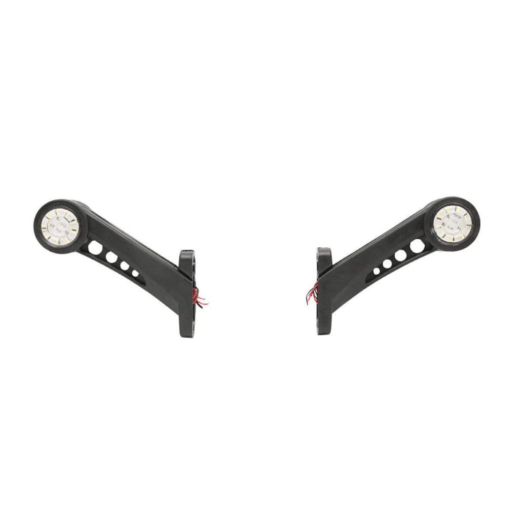 Set di lampade laterali  con LED, 12-24V, rosso-bianco, PVC elastico, Breckner Germany.