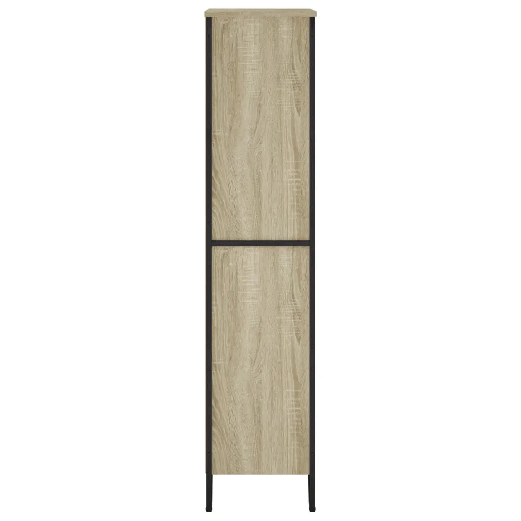 Libreria-Scaffale per Libri-Mobile di Stoccaggio Rovere Sonoma 80x31x137,5 cm in Legno Multistrato