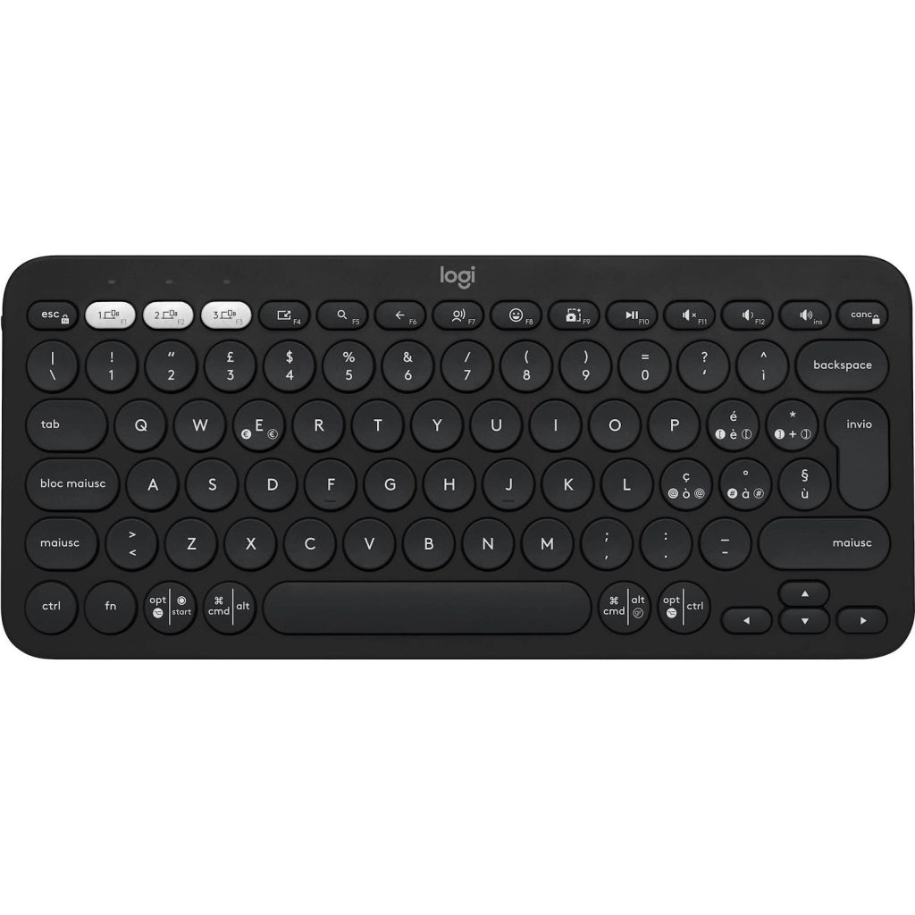 Tastiera per tablet logitech k380s pebble grafite - 920011819