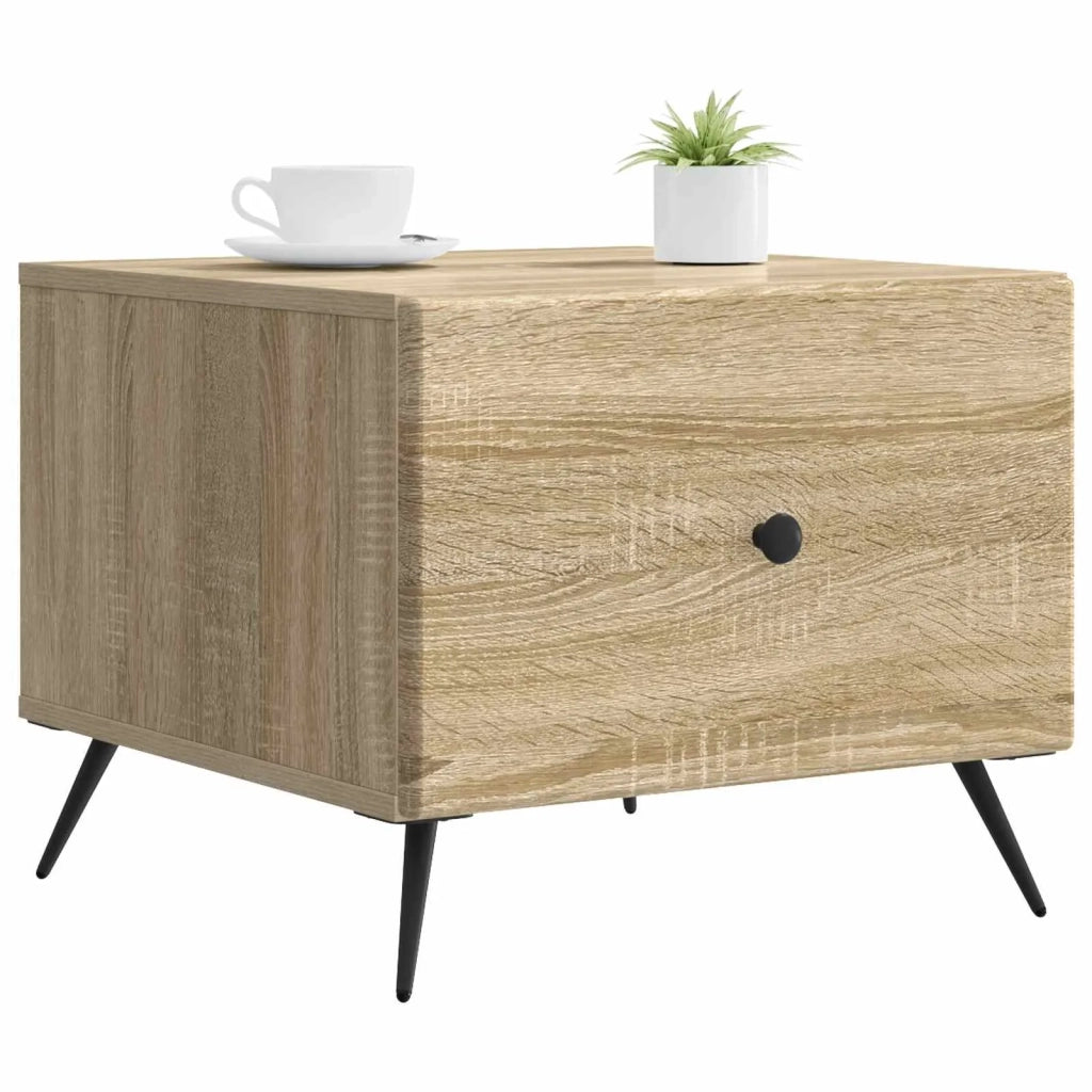 Tavolino da salotto con cassetto Rovere Sonoma 49 x 50 x 40 cm