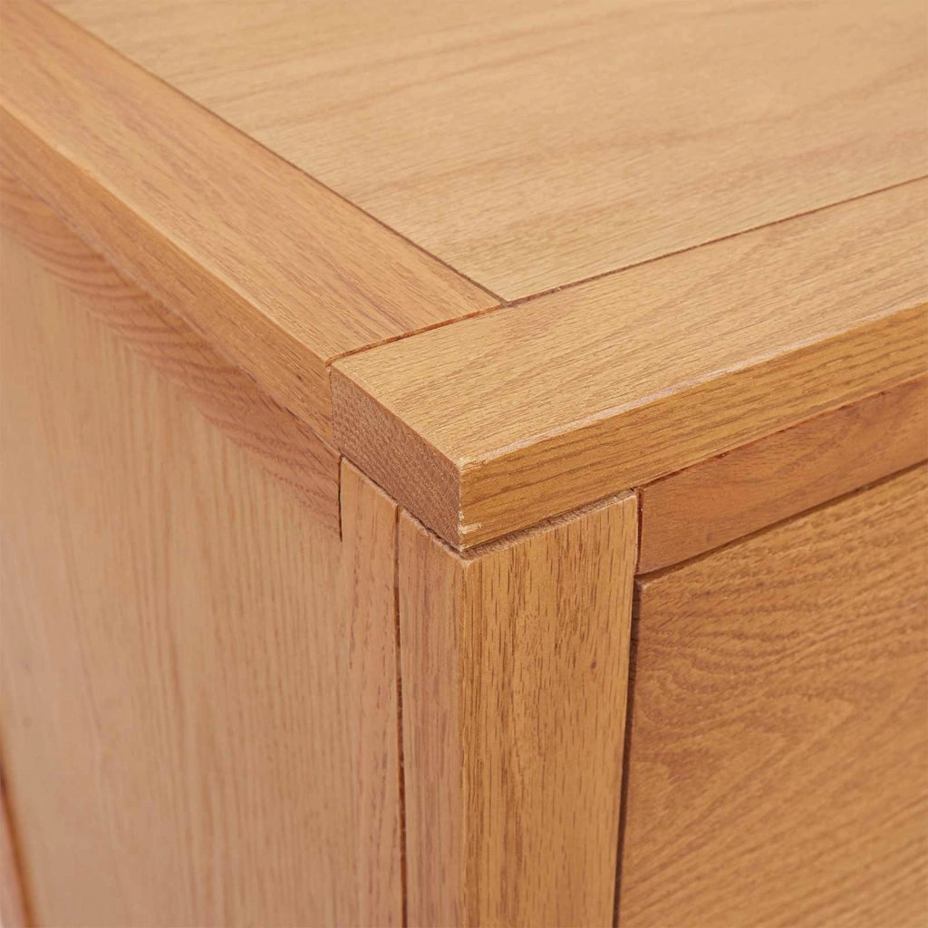 Armadio rettangolare con 4 cassetti pratico spazio di archiviazione per camera da letto o soggiorno 80 x 35 x 95 cm legno marrone 02_0058221