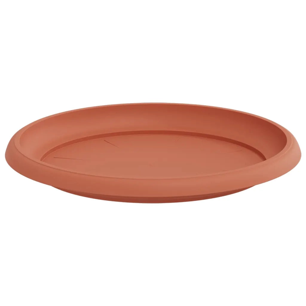 Vassoio Rotondo per Fiori 6 pcs Rosso Mattone Ø 23,5 x 2,5 cm 42020304