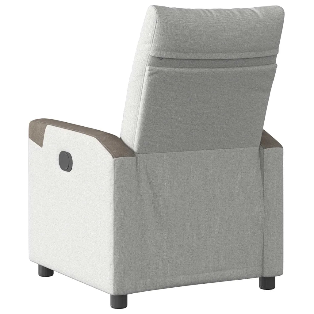 Poltrona Reclinabile in Tessuto Grigio Nuvola 4104838