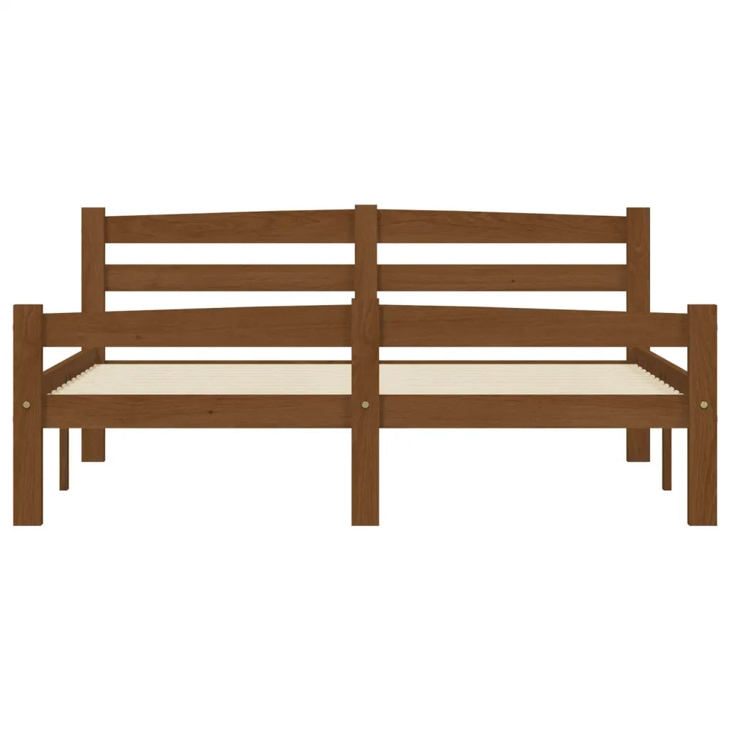 Giroletto senza Materaso Ambrato in Legno di Pino 140x200 cm 322078