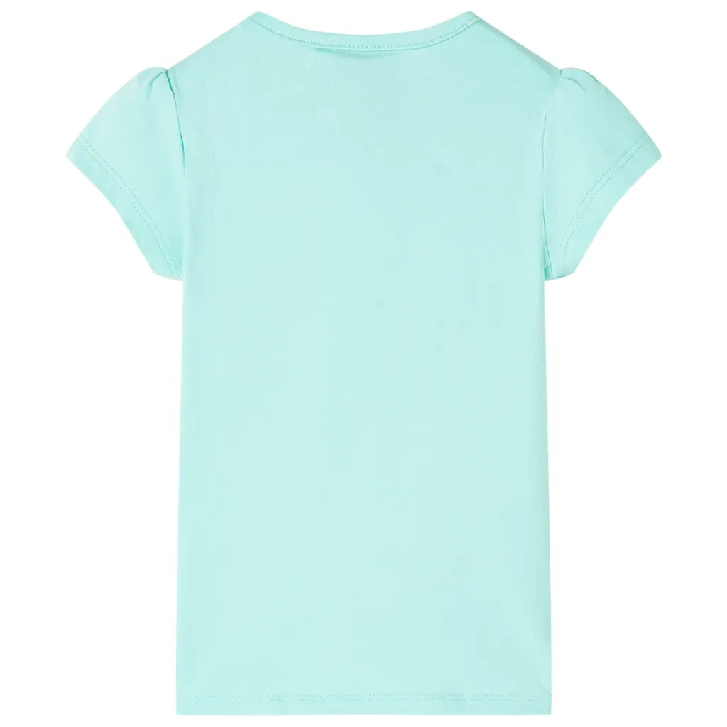 Maglietta da Bambina Menta Chiaro 128 11032