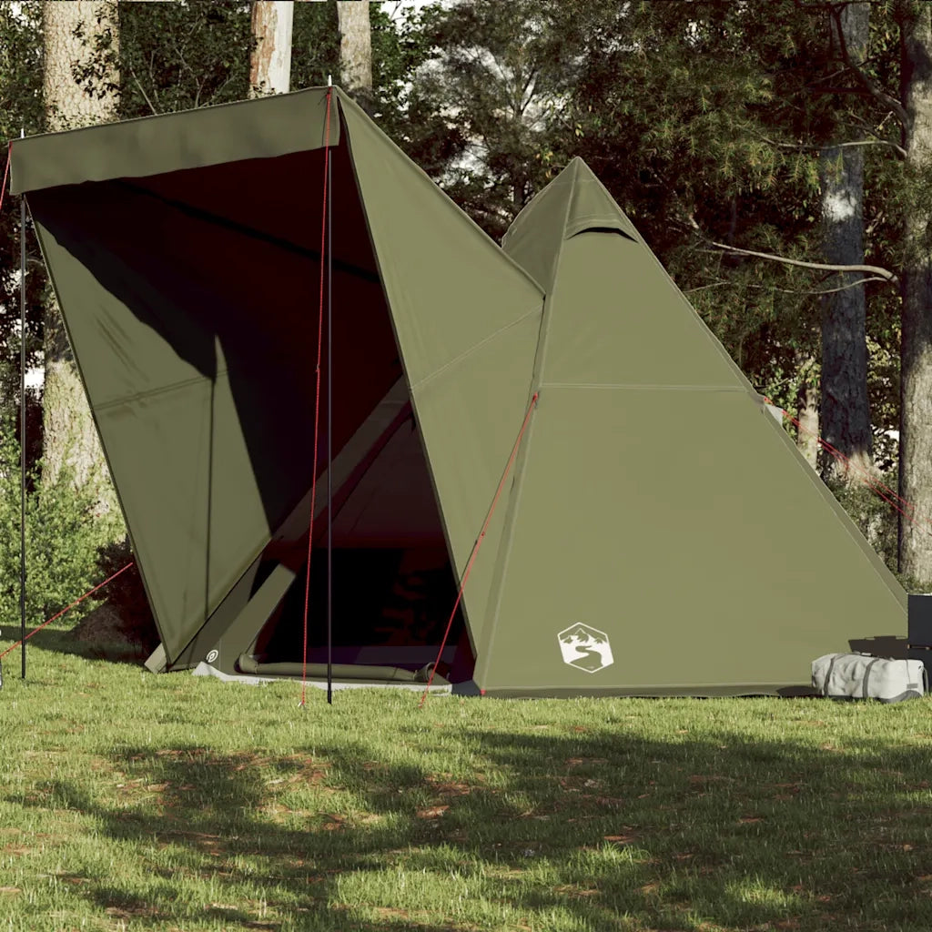 Tenda Familiare Tipi per 6 Persone Verde Oliva Impermeabile 4009442