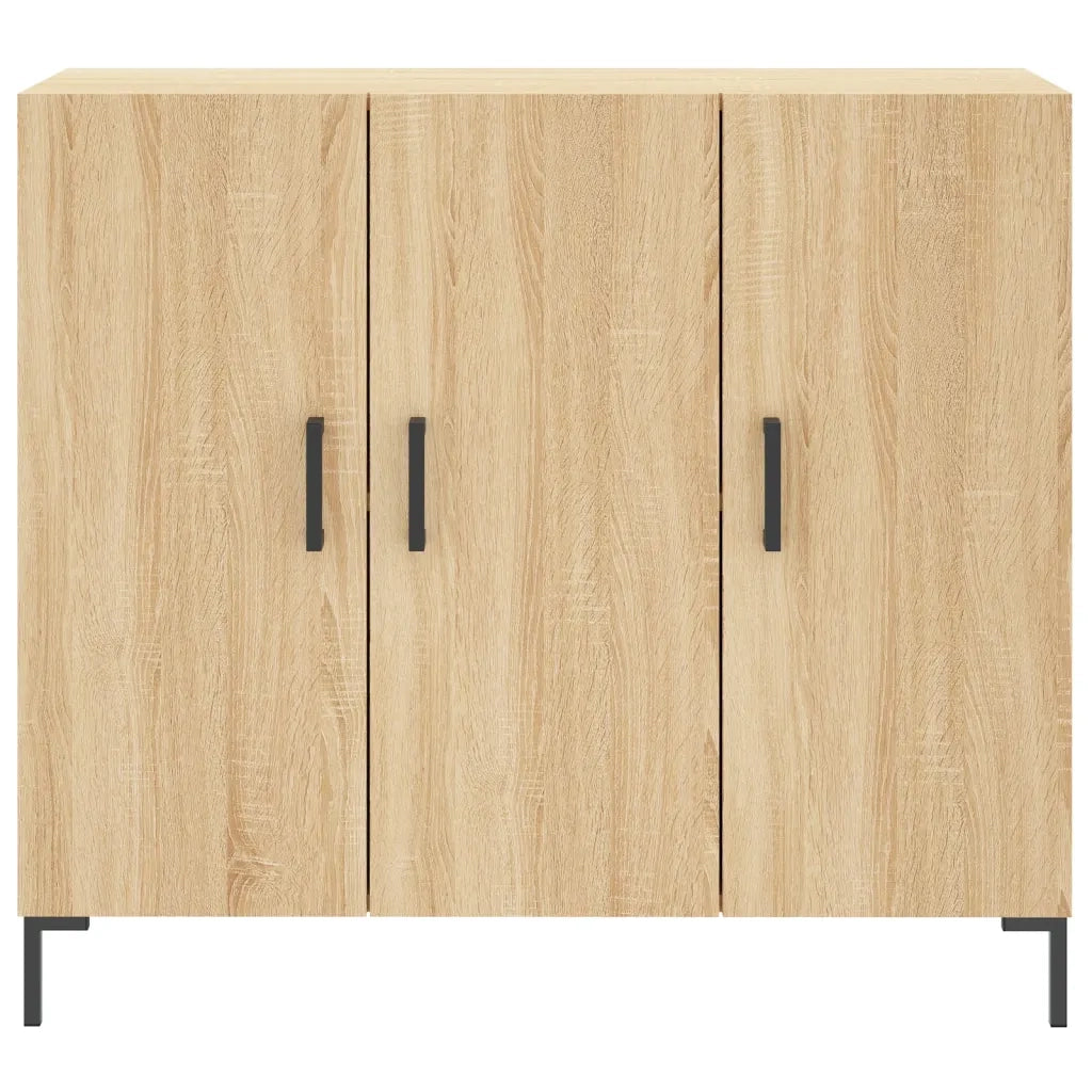 Credenza Rovere Sonoma 90x34x80 cm in Legno Multistrato 828111
