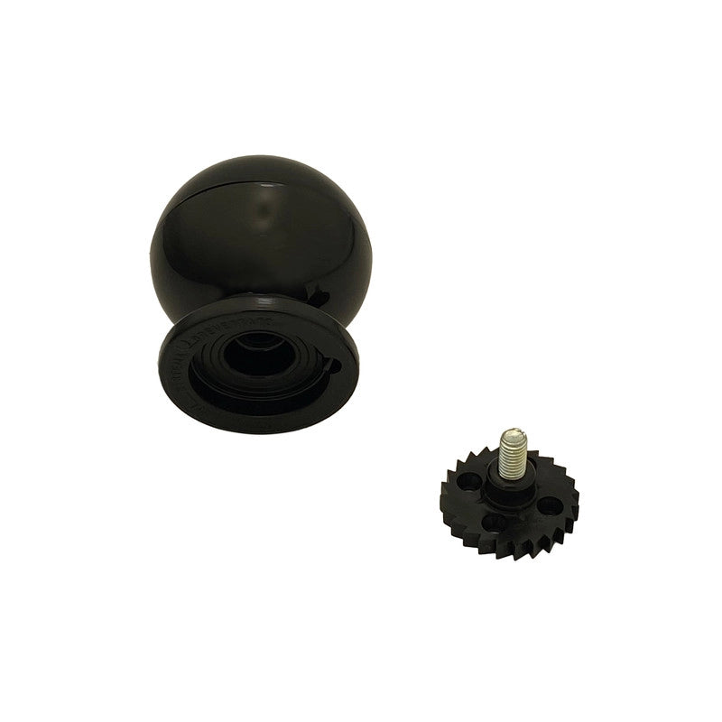 Pomolo fisso per porta SAGUATTI 669/70QB in nylon nero lucido