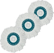 Pacco di 3 Spugne di Sostituzione Compatibili con il Sistema di Spugne di Sostituzione Clean Twist Disc di Leifheit Spugna di Sostituzione con Microfibra Molto Assorbente, Adatta a Tutti i Tipi di Pavimenti