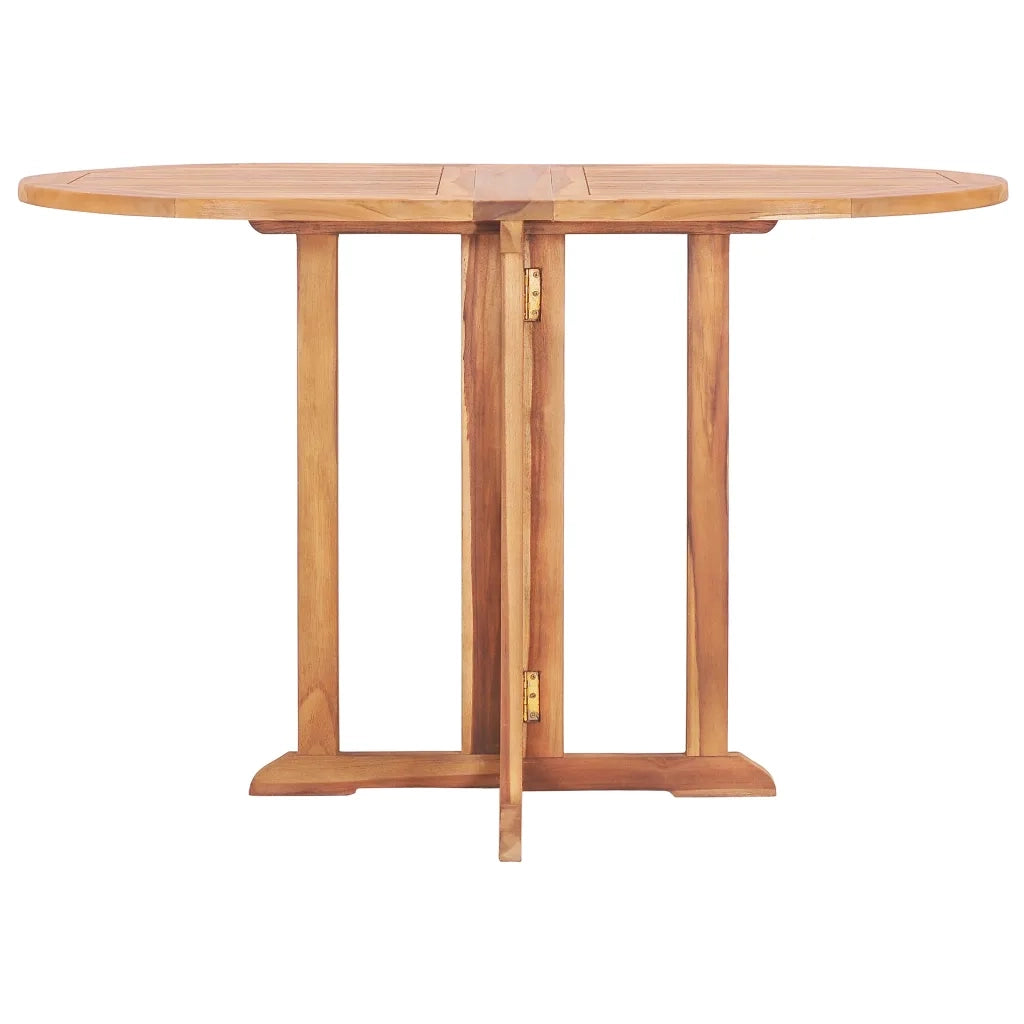 Set da Pranzo da Esterno Pieghevole 5 pz Legno Massello di Teak 49003