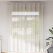 Tende in Voile con Occhielli 2 pz Crema 140x300 cm 4102076