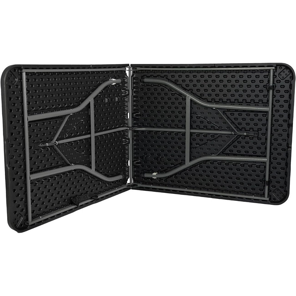 Trade Shop - Tavolo Pieghevole Portatile Rettangolare 180cm Multiuso Campeggio Eventi 4-6 Persone -