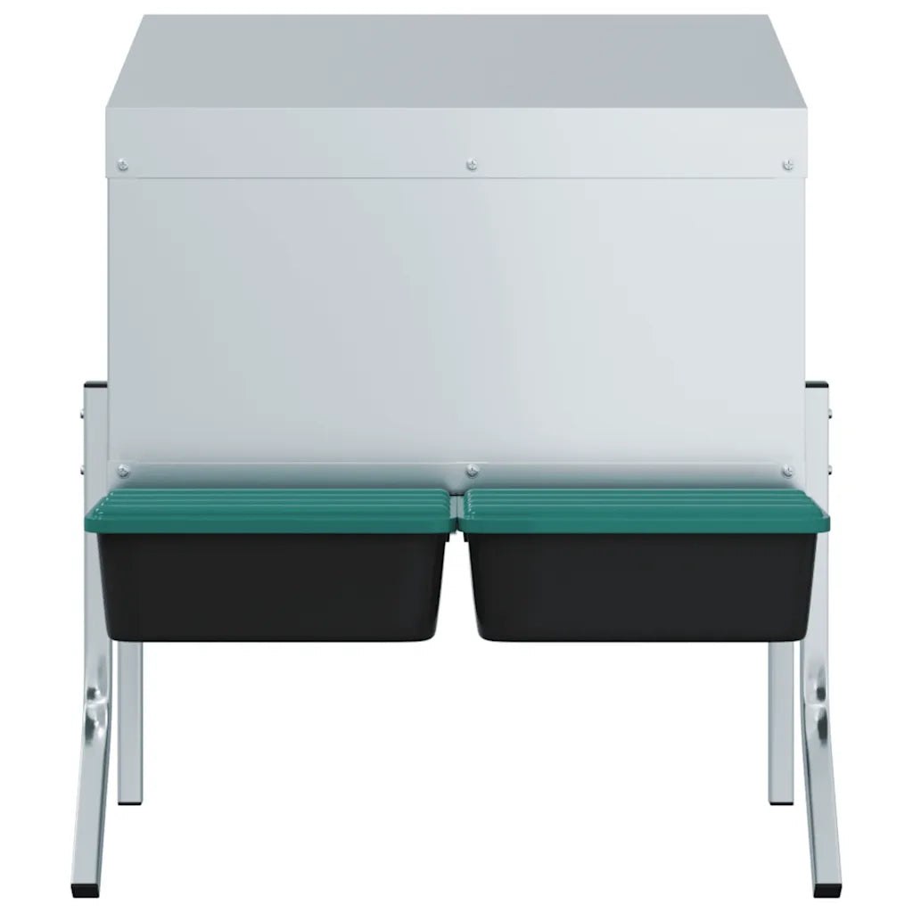 Nido per Galline 2 Scomparti con Gambe in Acciaio Zincato CFW4750644