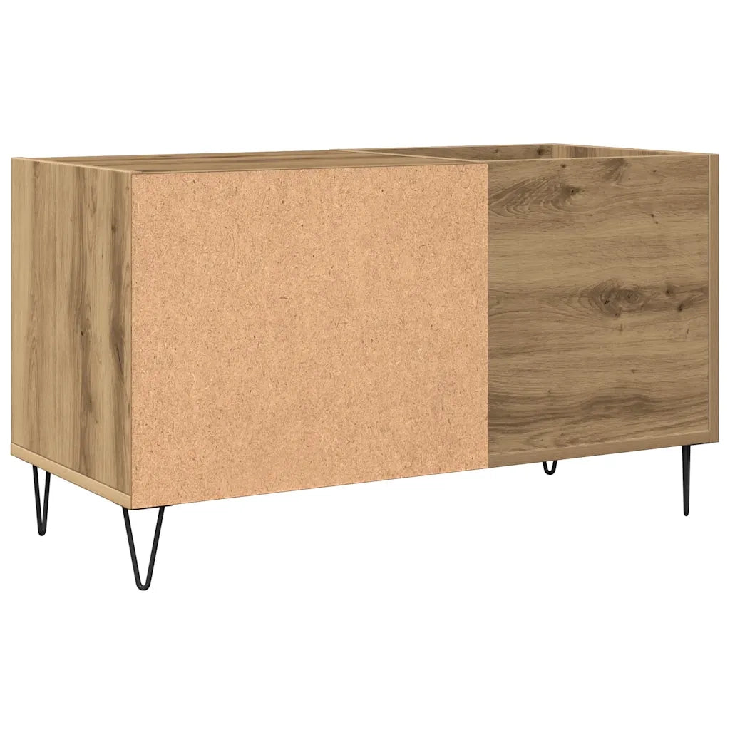 Mobile Porta Dischi Rovere Artigianale 84,5x38x48cm Multistrato