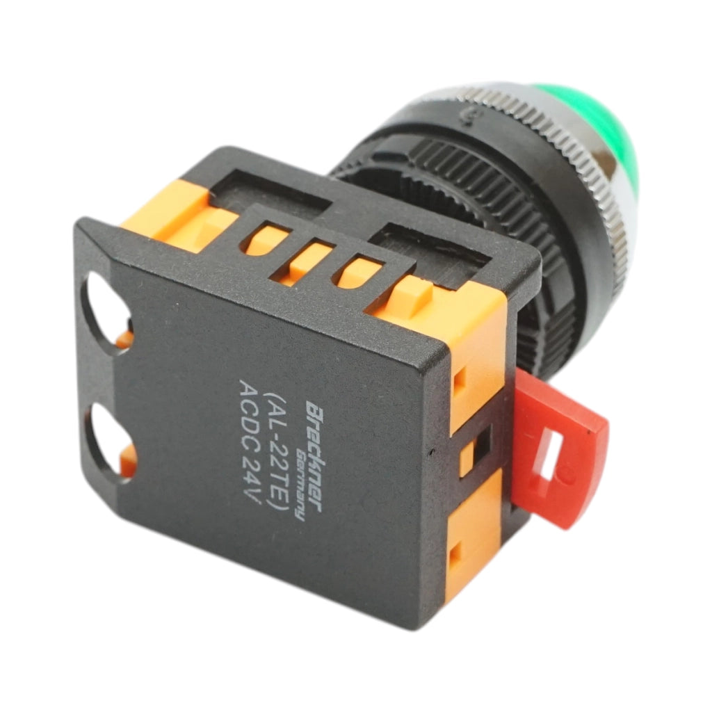 Lampada di segnalazione a LED verde 24 V CA/CC 22 mm Breckner Germany