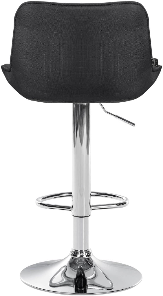 Barhocker Vonore Stoff chrom