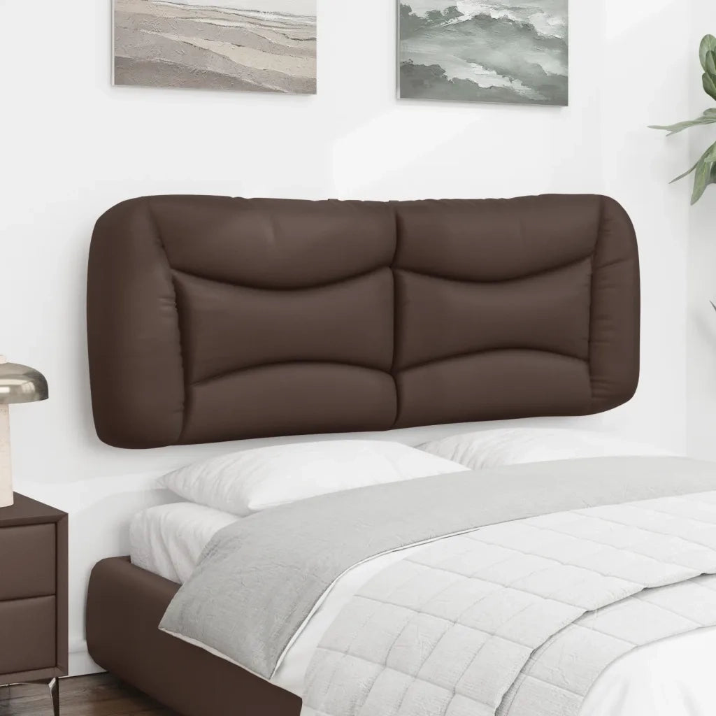 Cuscino Testiera Hvar Marrone 140 cm in Similpelle 374585
