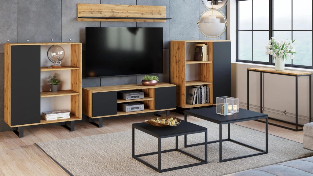 Libreria Fondi - Gambe in metallo Gold Craft Rovere
