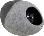 Casa per gatti e piccoli cani, tonalità grigie, design moderno e realizzato in 100% velluto di pecora, casa per animali domestici, morbido e funzionale, Gabbia per gatti Dark