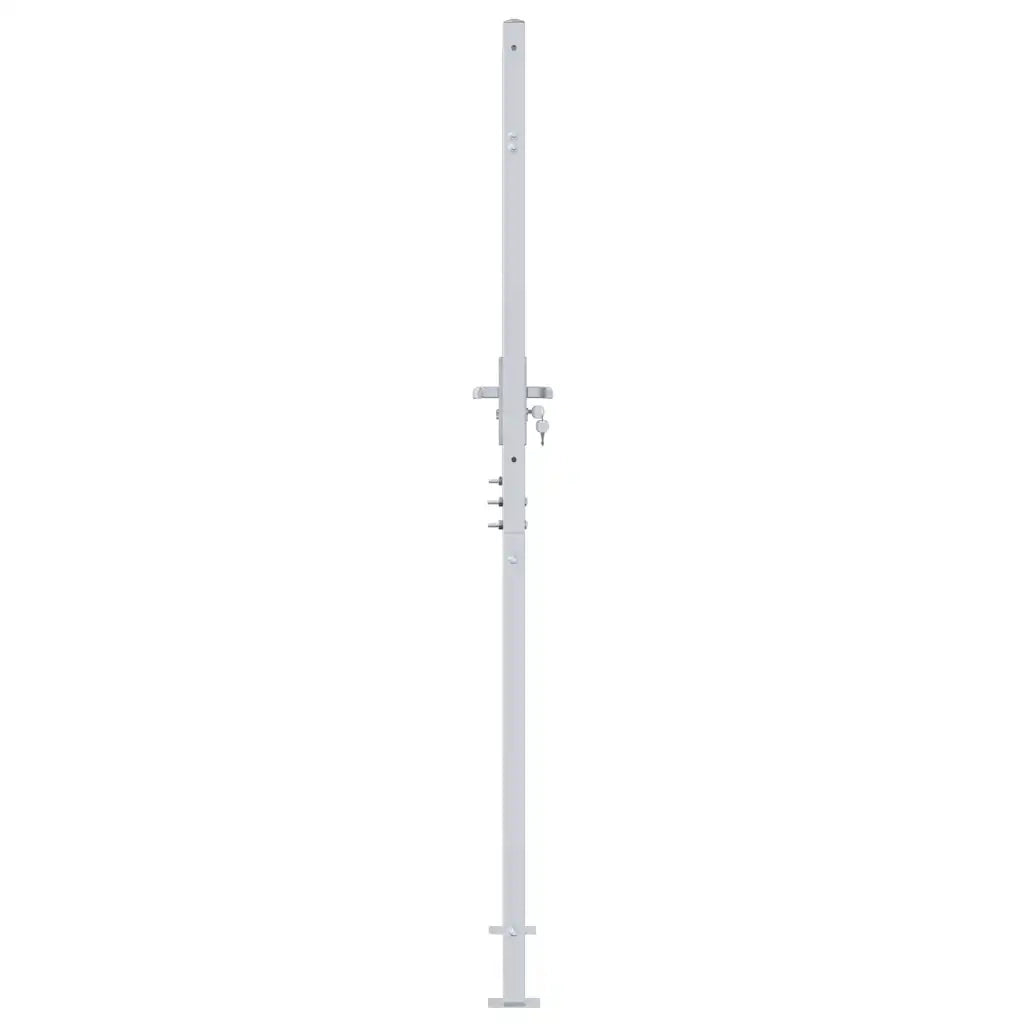 Cancello da giardino Argento 85 x 196 cm Acciaio inossidabile 3402587