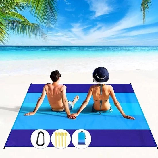 Asciugamano XXL impermeabile e sabbia libero per pic nic - per uso al mare, nel parco e in campeggio