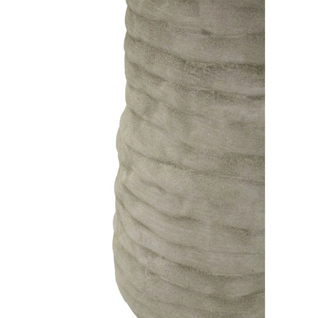 Vaso Decorativo VKH1019, Grigio, Ceramica, 14x14x31,5 cm