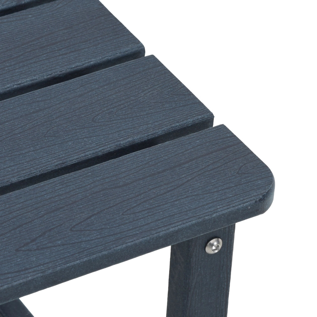 Set da Giardino a 3 Pezzi  Blu Navy HDPE
